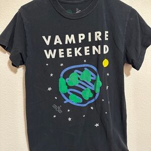 Black Graphic Band T‑Shirt
